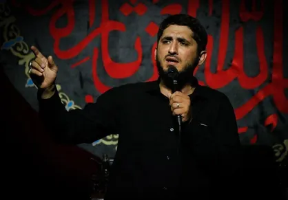 مرثیه خوانی امیر عباسی در حرم امام رضا (ع)