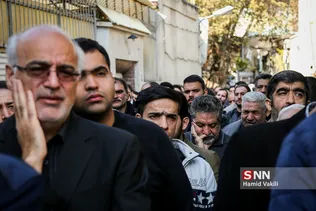 مراسم تشییع پیکر جهادگر دانشجو امیرمحمد اژدری در جماران
