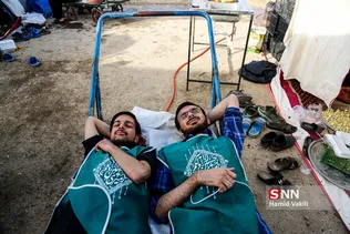 موکب دانشجویان دانشگاه صنعتی شریف در مرز مهران