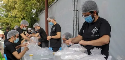 مشارکت بسیج دانشجویی علوم پزشکی تبریز در طرح احسان حسینی