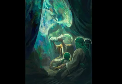 نقاشی جدید حسن روح&zwnj;الامین برای میلاد امام حسین (ع)