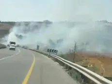 شهرک‌نشینان مزارع فلسطینی‌ها را در نابلس به آتش کشیدند