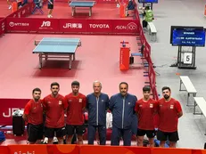 پیروزی تیم ملی تنیس روی میز ایران برابر اندونزی در بازی‌های آسیایی ناگویا