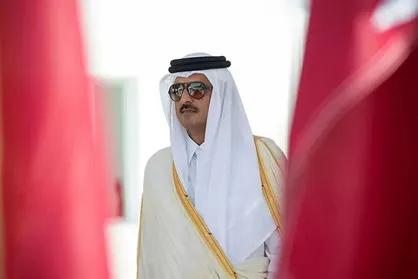 امیر قطر وارد تهران شد + فیلم