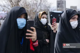 تشییع شهدای گمنام در محله حکیمیه تهران