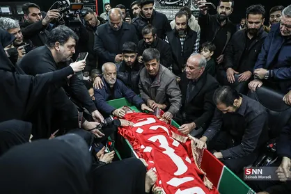 وداع با پیکر مطهر شهیدالقدس سردار کیومرث پورهاشمی در معراج شهدای تهران