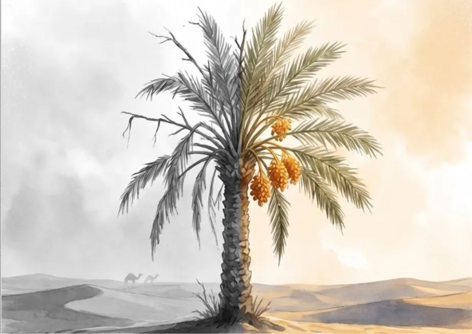 وقتی با دعای کریم‌ اهل البیت(ع) نخلی خشک تازه گشت و بارور شد + اسلاید