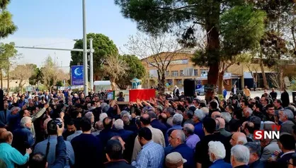 مراسم تشییع مادر جاویدالاثر احمد متوسلیان در بهشت زهرا (س) تهران برگزار شد + فیلم