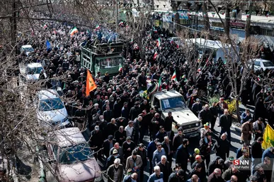 راهپیمایی نماگزاران کرجی به همراه تشییع شهدای مدافع وطن
