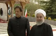 استقبال رسمی از عمران خان توسط روحانی