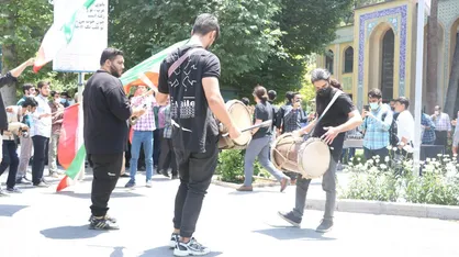 برگزاری اجتماع دانشجویان عزادار دانشگاه علم&zwnj;وصنعت در سوگ جانباختگان ریزش ساختمان متروپل آبادان