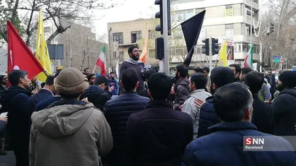 دانشجویان دانشگاه امیر کبیر برای عرض تسلیت به طرف بیت رهبر معظم انقلاب راهپیمایی کردند