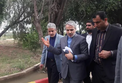 افتتاح و بازديد ازچند طرح عمراني باحضور رئیس سازمان برنامه و بودجه