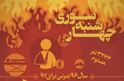 اینفوگرافی/ چهارشنبه سوری سال ۹۶ عبرتی برای ۹۷