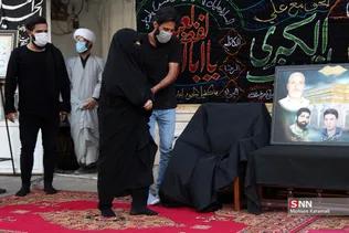 روضه خانگی در جوار خانه مادر شهید / قم