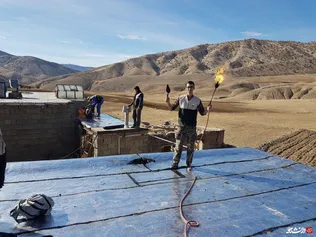 ایزوگام منزل مستمندی در روستای هفت چشمه