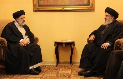 دیدار حجت&zwnj;الاسلام رئیسی با سید حسن نصرالله در بیروت