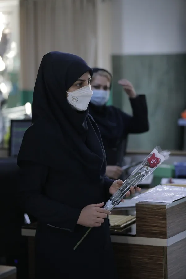 حضور داوطلبان جمعیت امام رضایی‌ها در بیمارستان ۵۰۱ ارتش 