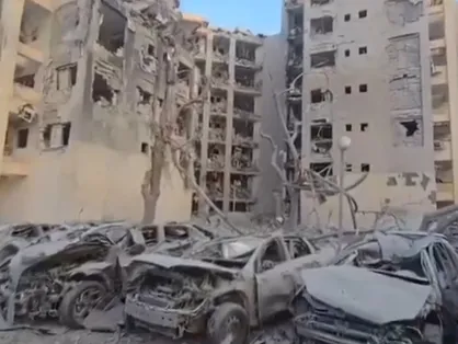 آثار ویرانی موشک&zwnj;ها در بئرالسبع