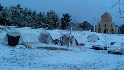 فیلم/ گزارشی از وضعیت زلزله زدگان در کوهبنان