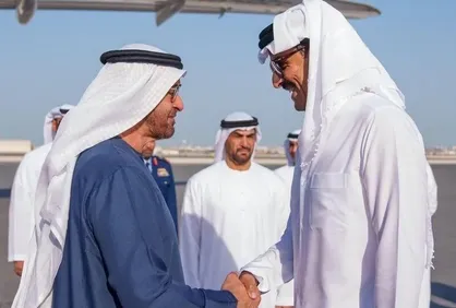 سفر رئیس دولت امارات به دوحه