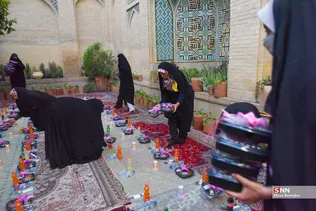 جشن میلاد کریم اهل بیت(ع) در شیراز، با سخنرانی آیت الله دژکام نماینده مقام معظم رهبری در فارس و امام جمعه شیراز و قرائت قرآن توسط سید مصطفی حسینی قاری بین المللی قرآن در مسجد نصیرالملک شیراز