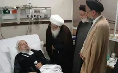 عیادت وزیر اطلاعات از آیت الله مکارم شیرازی
