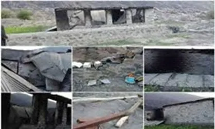 ۱۳ مدرسه در گیلگت و بلتستان پاکستان در آتش سوخت