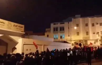 عزاداری جوانان بحرینی برای رهبر شهید