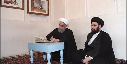 بازدید روحانی از بیت تاریخی امام خمینی (ره) در نجف اشرف