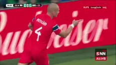 با یک ضربه سر بی نقص؛ گل سوم نروژ به عراق توسط اوستیگارد/ عراق ۱ - ۳ نروژ