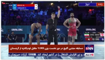 پیروزی 4 بر صفر مجتبی گلیج مقابل اودیکادزه از گرجستان