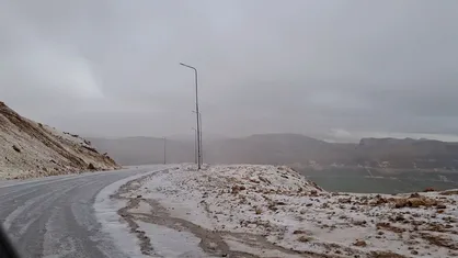 گردنه چری چهارمحال و بختیاری لغزنده است