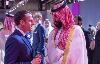فیلم/ صحبت&zwnj;های مکرون با بن&zwnj;سلمان و ابراز نگرانی وی