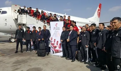 تیم ملی فوتبال وارد کازان شد