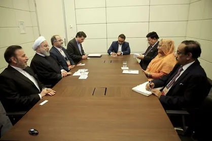 روحانی با رئیس&zwnj;جمهور بنگلادش دیدار کرد