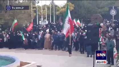 اجتماع بزرگ دانشگاهیان مشهد در تکریم شهدای حرم مطهر شاهچراغ