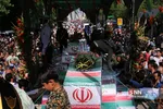 مراسم تشییع پیکر مطهر ۱۵۰ شهید دفاع مقدس در تهران