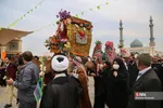 مراسم نمادین استقبال از ورود کاروان حضرت معصومه(س) به قم