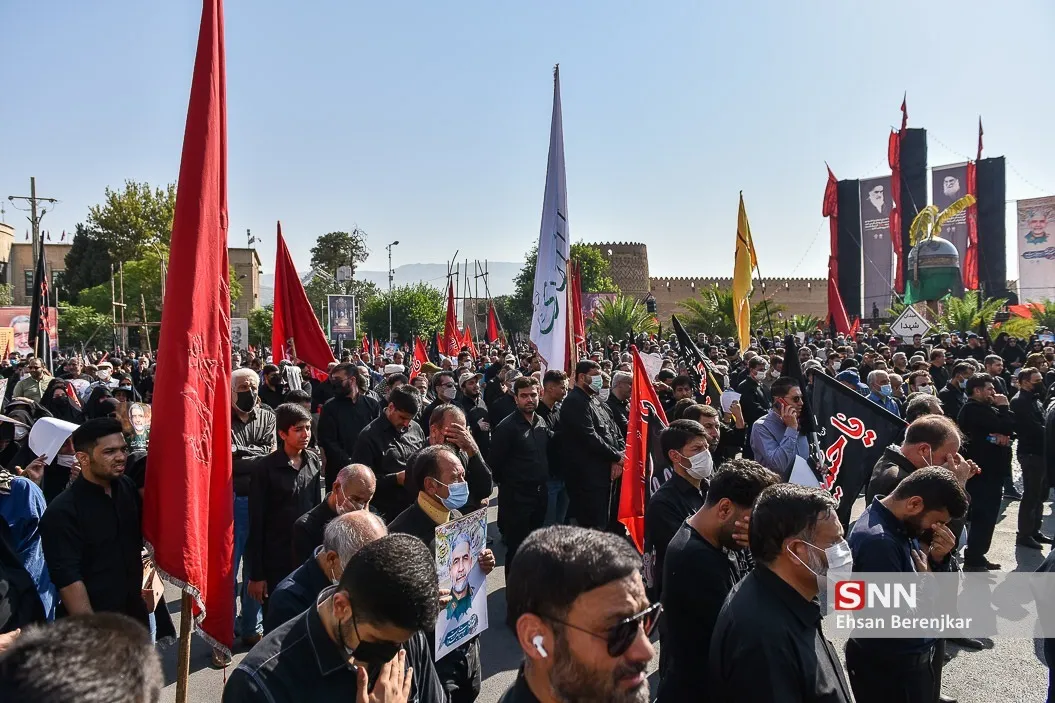 تشییع و خاکسپاری «شهید عبدالله اسکندری» در شیراز