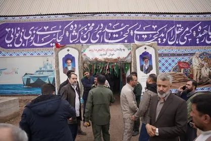 برگزاری آیین افتتاحیه راهیان&zwnj;نور بسیج فرهنگیان کشور در یادمان اروندکنار + عکس