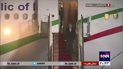 استقبال رئیس جمهور تاجیکستان از رئیس جمهوری اسلامی ایران در بدو ورود به دوشنبه پایتخت تاجیکستان