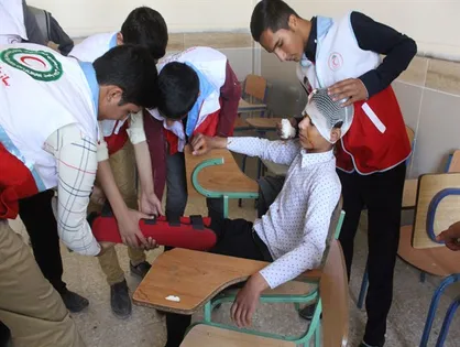 مانور زلزله در خوابگاه&zwnj;های دانشجویی دانشگاه ایلام برگزار شد