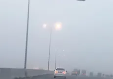 مه‌گرفتگی و بارش باران در ارتفاعات چالوس و هراز/تردد روان در محور فیروزکوه