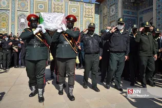 تشییع پیکر شهید مدافع امنیت شهید «علی‌اکبر رنجبر» در شیراز