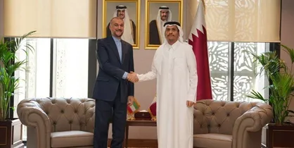دیدار امیرعبداللهیان با نخست&zwnj;وزیر و وزیر خارجه قطر در دوحه