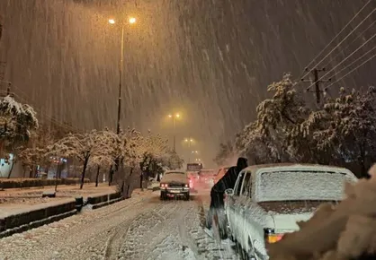 جاده&zwnj;های ۹ استان زیر بارش برف و باران است