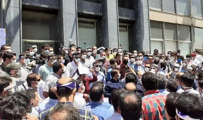 تجمع جانبازان شاغل در وزارت نفت/ اعتراض به منفی شدن فیش حقوقی