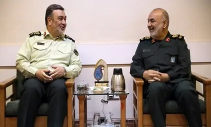 فرمانده نیروی انتظامی با سرلشکر سلامی فرمانده کل سپاه دیدار کرد