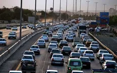 ترافیک سنگین در آزادراه تهران-قم
